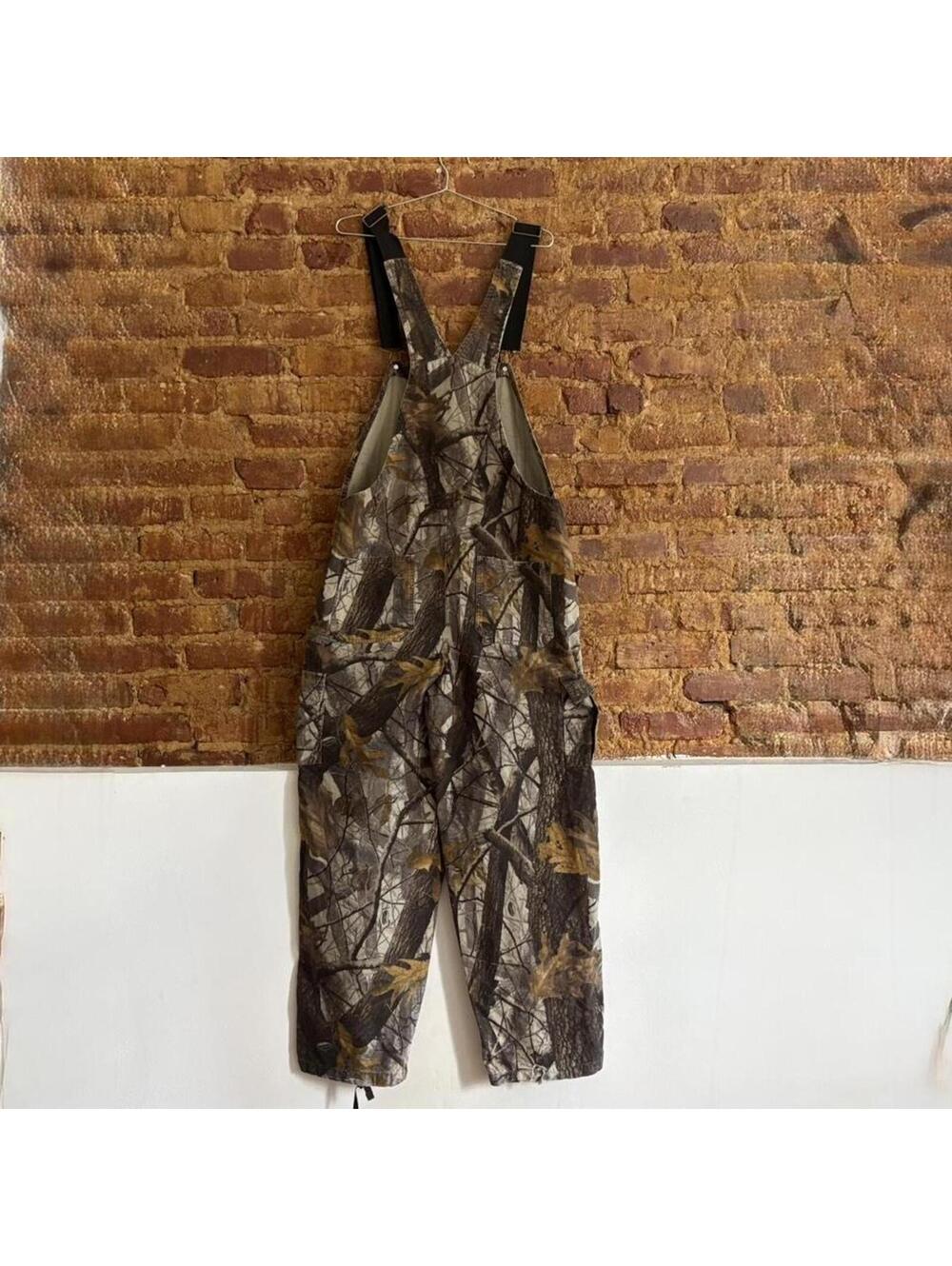 Vintage Real Tree Camo Hunting Overalls Dungarees